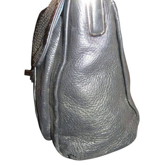 Coach 2013 Madison glitter python Sadie Flap Leather Crossbody Satchel in Black - Picture 4 of 13